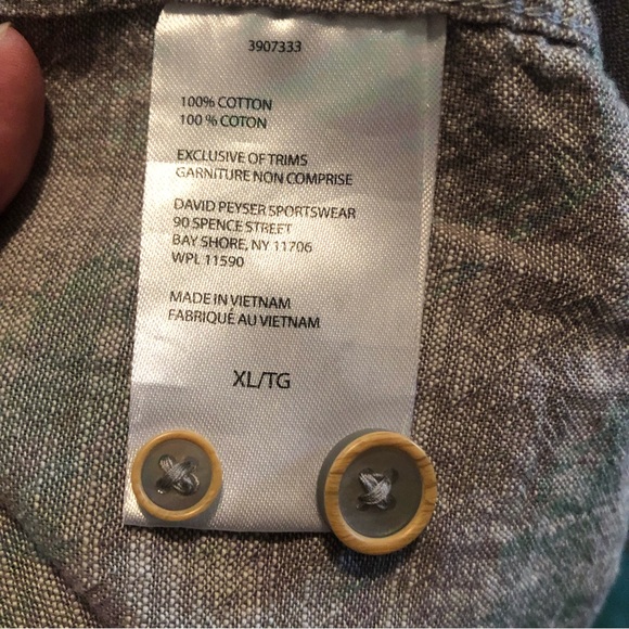 Weatherproof Vintage - Grey Denim Style Button Down Shirt - X-LARGE - Picture 12 of 13